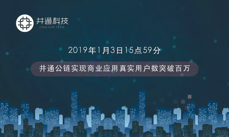 井通公链实现商业应用真实用户数突破百万